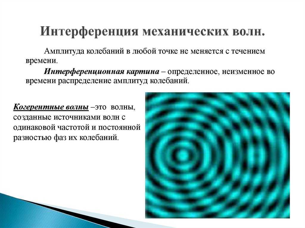 Примеры интерференции и дифракции. Интерференция электромагнитных волн кратко. Интерференция волн, создаваемых отдельными источниками. Механическая интерференция. Интерференция волн в природе.