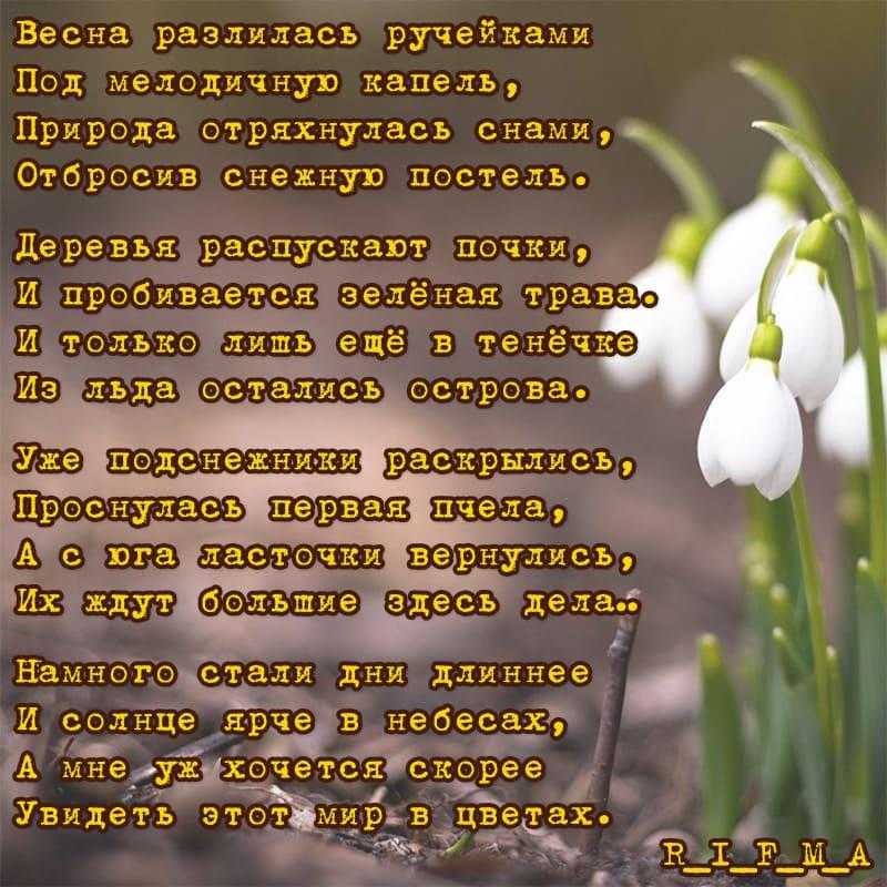 Лучшие стихи о весне