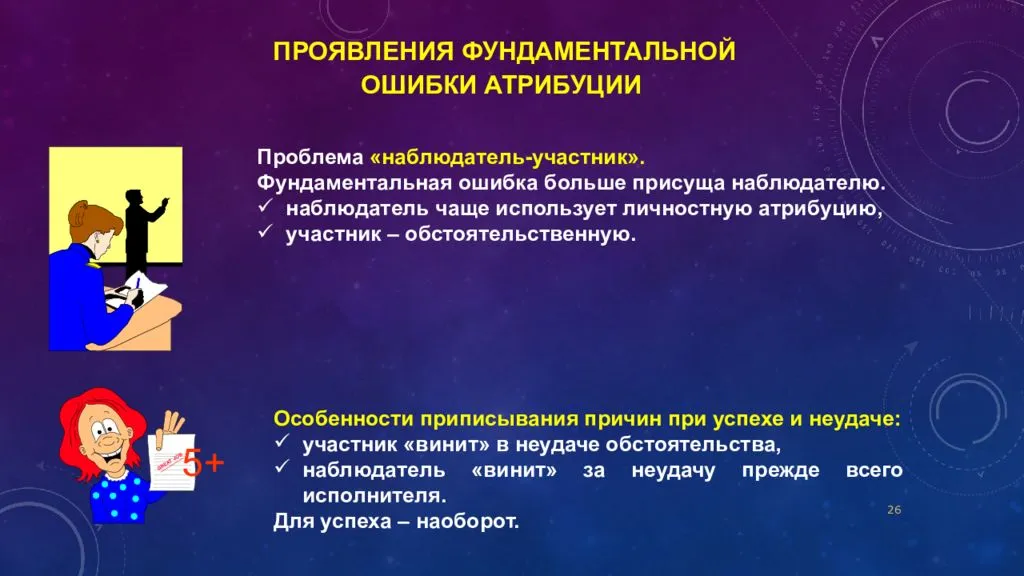 Каузальная атрибуция в психологии: причины и механизм работы атрибуции